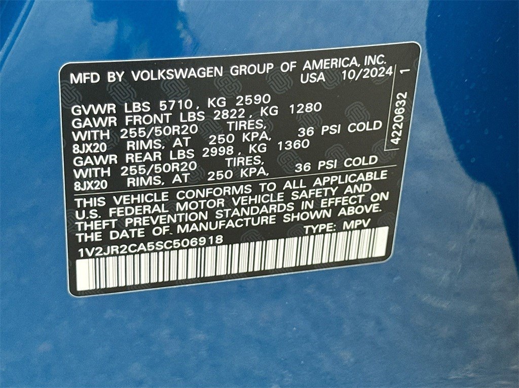 2025 Volkswagen Atlas 2.0T SE w/Technology Blue at DeMontrond Automotive Group