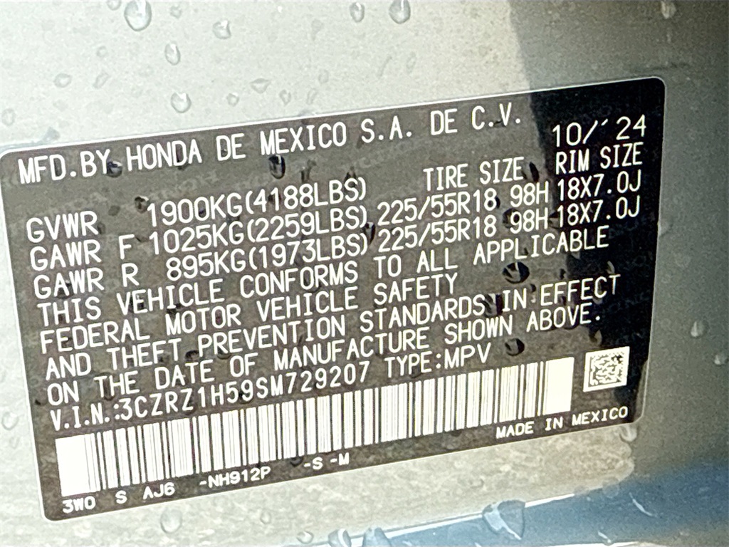 2025 Honda HR-V Sport Blue at Bayshore Chrysler Jeep Dodge Ram