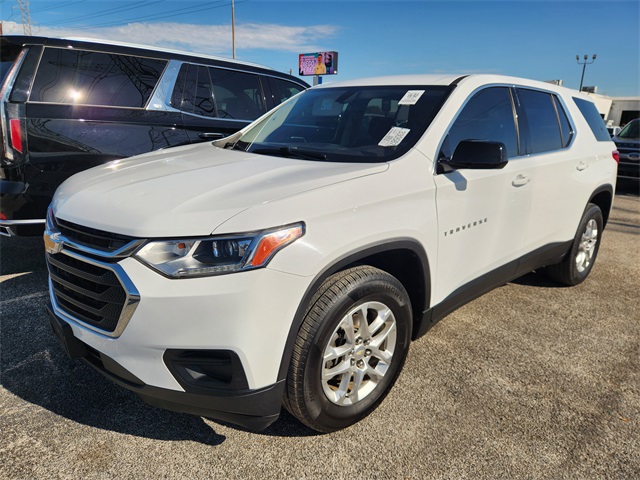 2020 Chevrolet Traverse LS White at Bayway Cadillac of The Woodlands