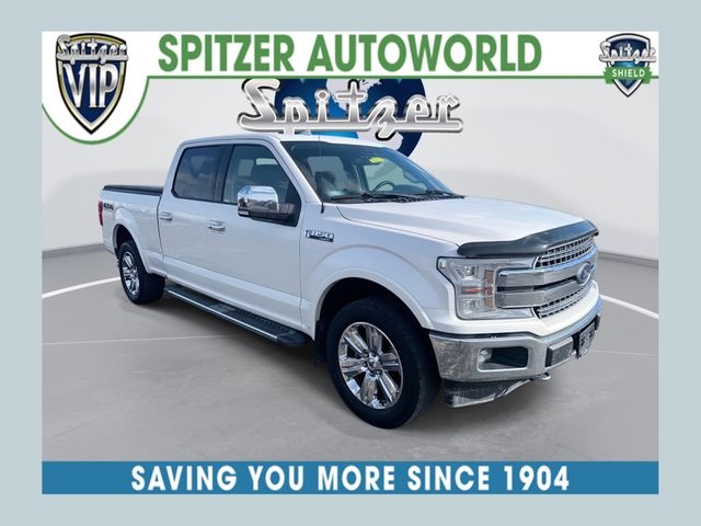 White Platinum Metallic Tri-Coat 2018 Ford F-150 Lariat SuperCrew LB 4WD Pickup Truck Four-Wheel Drive Automatic