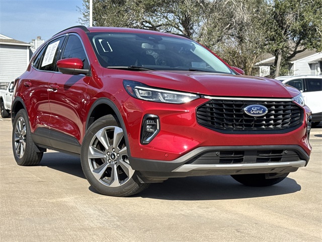 2023 Ford Escape Platinum Red at DeMontrond Ford