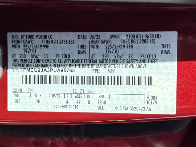 2023 Ford Escape Platinum Red at DeMontrond Ford