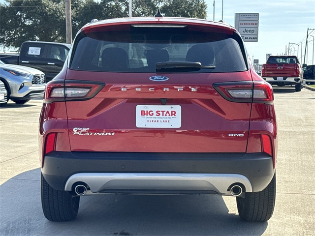 2023 Ford Escape Platinum Red at DeMontrond Ford