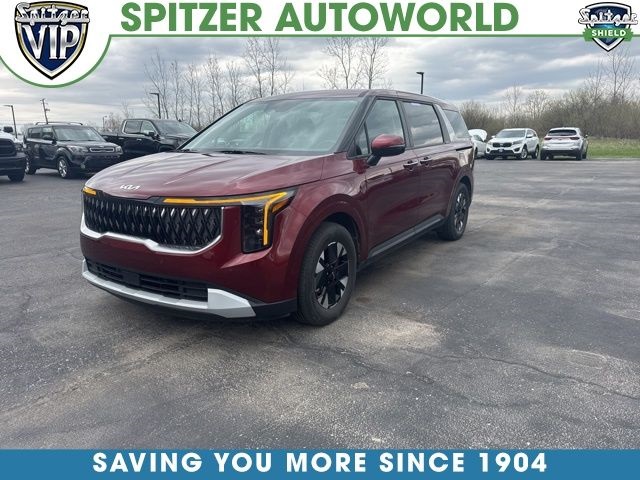 Flare Red 2025 Kia Carnival Hybrid LXS FWD Minivan Front-Wheel Drive 6-Speed Automatic