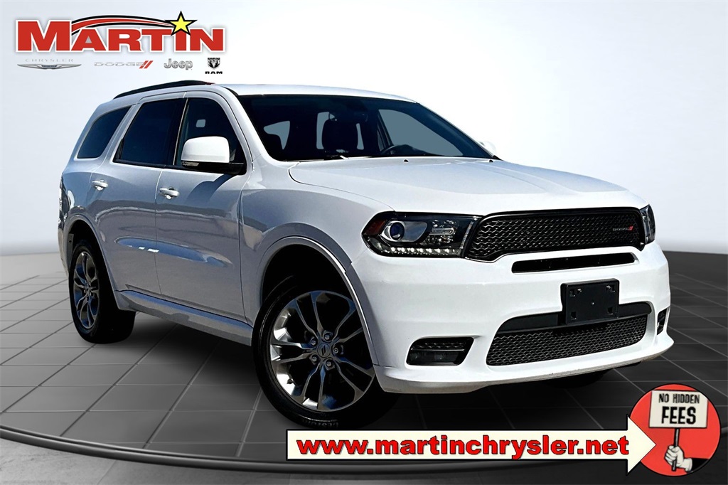 2020 Dodge Durango GT Plus White at Texan Dodge Chrysler Jeep Ram