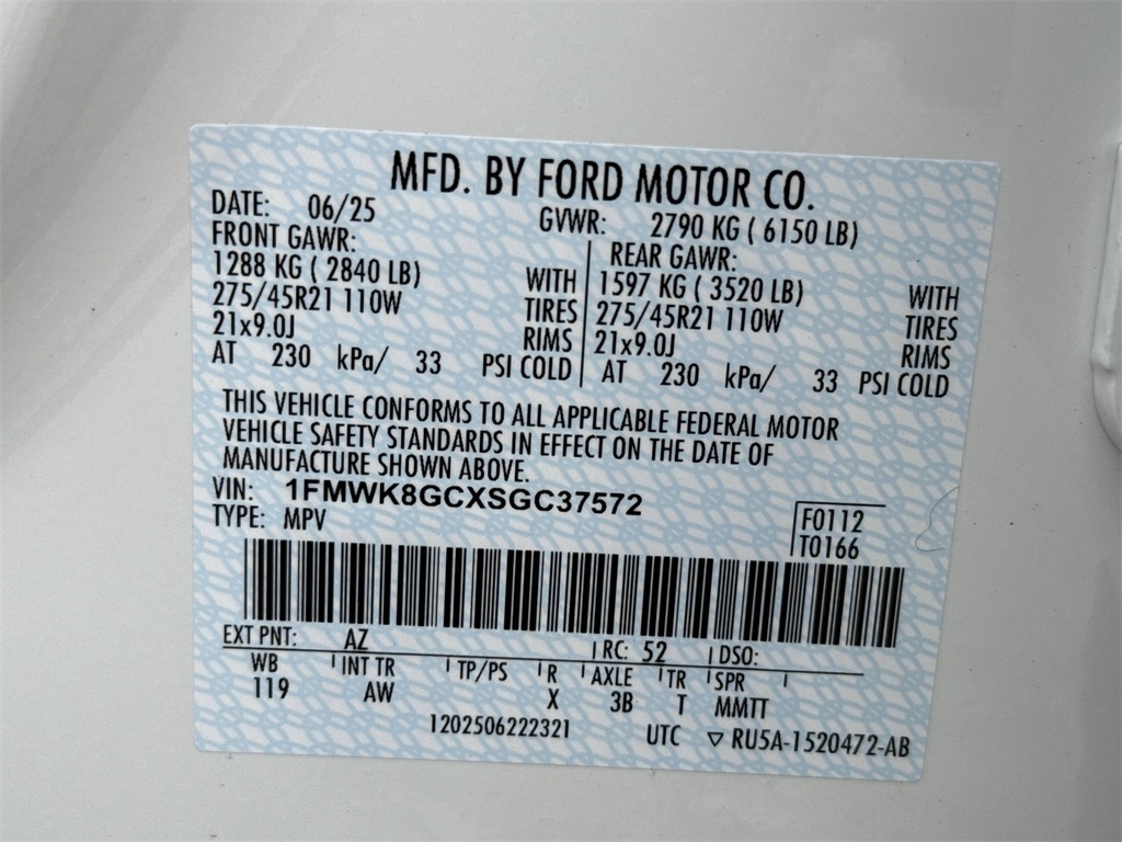 2025 Ford Explorer ST White at Wharton Ford