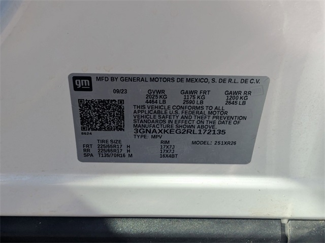 2024 Chevrolet Equinox LT White at Superior Honda