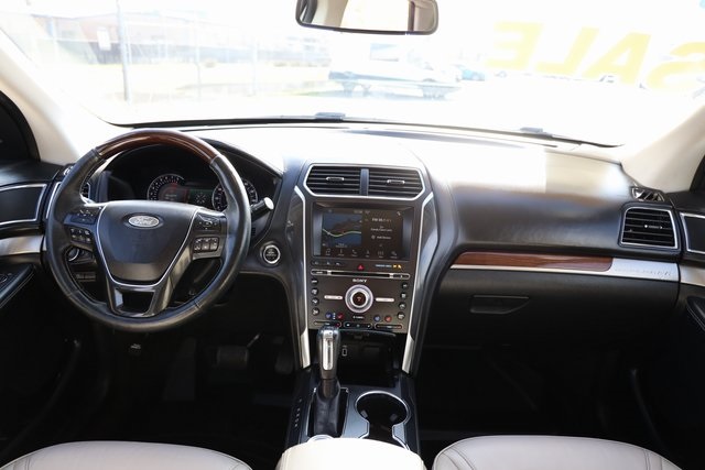 2018 Ford Explorer Platinum White at DeMontrond Mazda