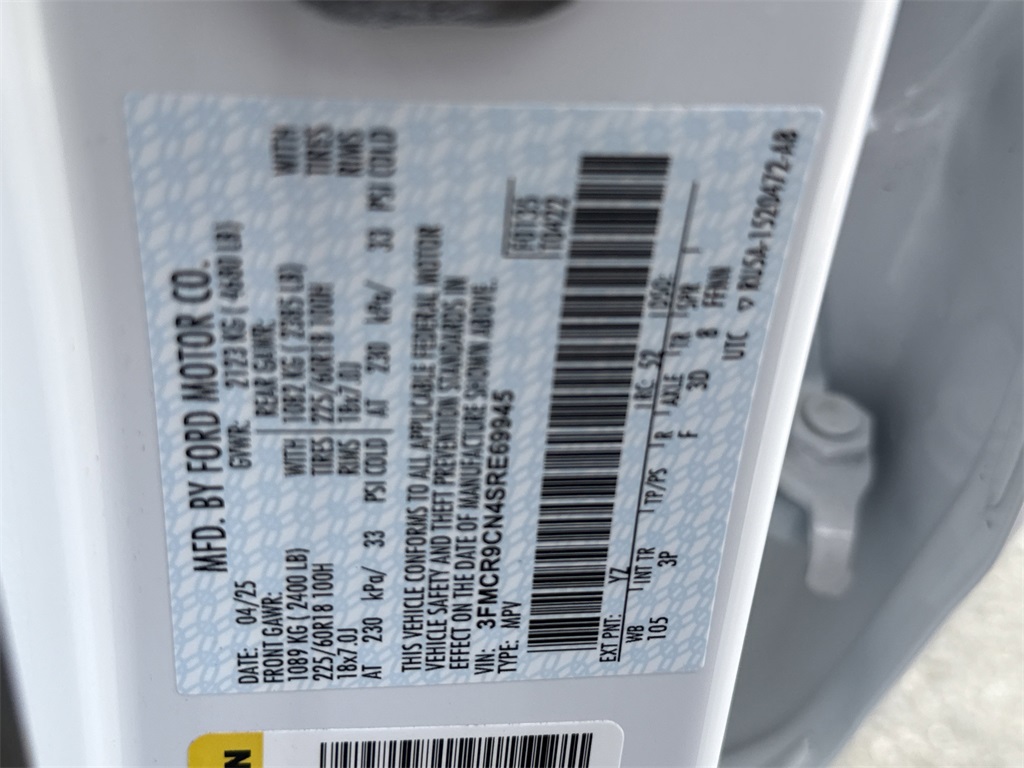 2025 Ford Bronco Sport Outer Banks White at Wharton Ford