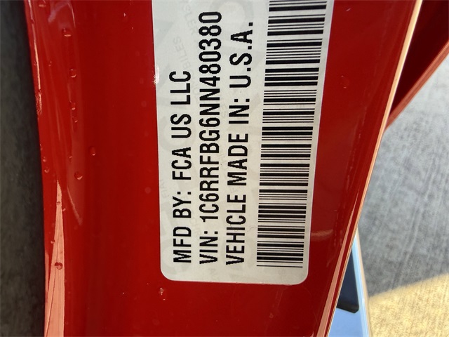 2022 Ram 1500 Big Horn/Lone Star Red at Victoria Chrysler Dodge Jeep Ram