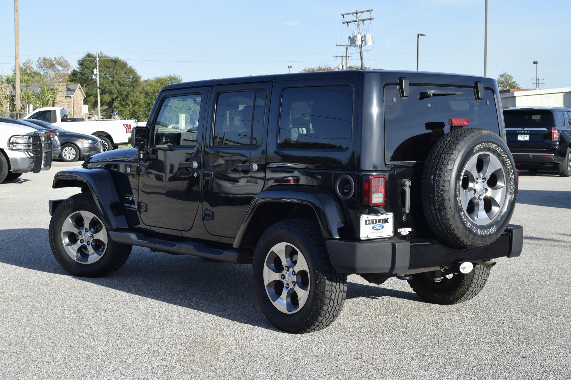 2018 Jeep Wrangler JK Unlimited Sahara Black at Wharton Ford