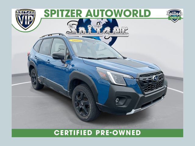 Geyser Blue 2022 Subaru Forester SUV / Crossover All-Wheel Drive Continuously Variable Transmission