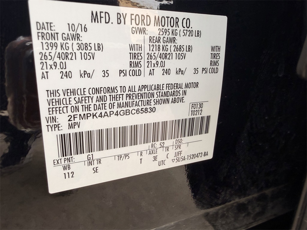 2016 Ford Edge Sport Black at Durrett Motor Company