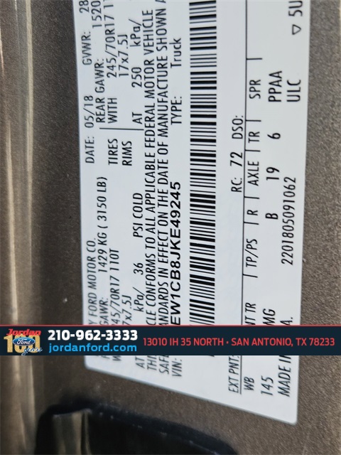 Used Car 2018 Ford F-150  Xlt For Sale Under $20,000 In San Antonio, Texas