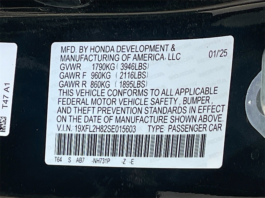 2025 Honda Civic Sport Black at Community Honda