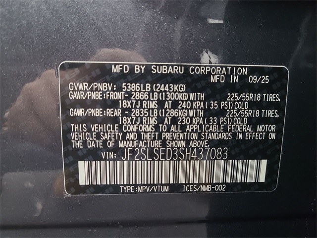 2025 – Subaru – Forester Hybrid