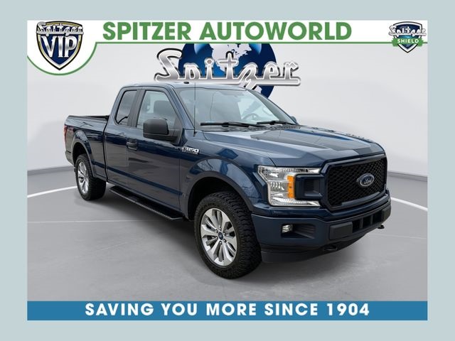 Lightning Blue 2018 Ford F-150 Pickup Truck Four-Wheel Drive Automatic