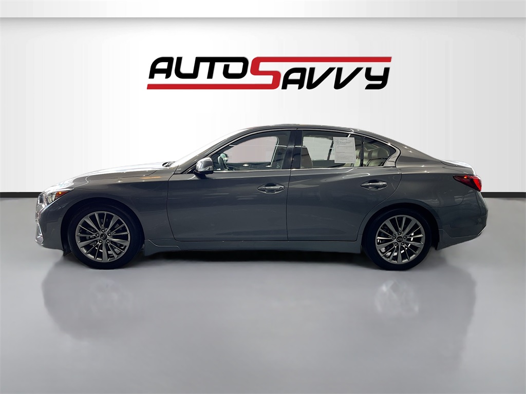 2024 INFINITI Q50 LUXE Gray at AutoSavvy Houston Southwest