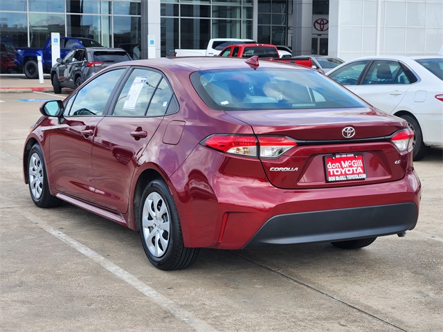 2023 Toyota Corolla LE Red at Durrett Motor Company