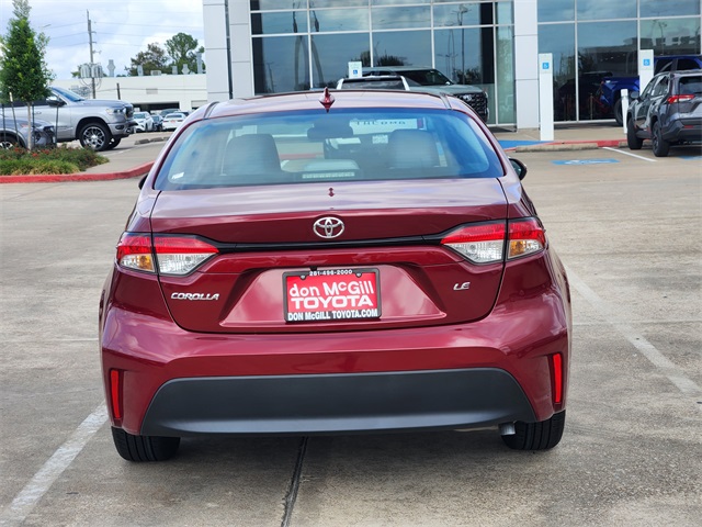2023 Toyota Corolla LE Red at Durrett Motor Company