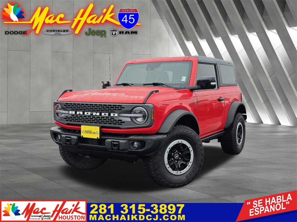2023 Ford Bronco Badlands Red at Bayway Chrysler Dodge Jeep Ram