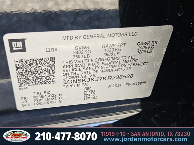 Used Car 2019 Chevrolet Suburban  Premier For Sale Under $40,000 In San Antonio, Texas