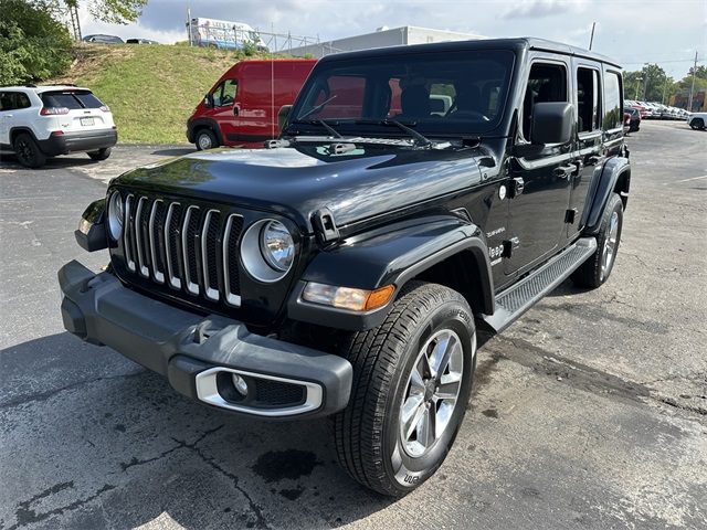 Certified 2021 Jeep Wrangler Unlimited Sahara with VIN 1C4HJXEM1MW726571 for sale in Kansas City