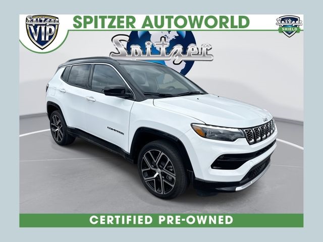 Bright White Clearcoat 2024 Jeep Compass Limited 4WD SUV / Crossover Four-Wheel Drive 8-Speed Automatic