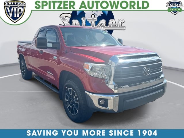 Barcelona Red Metallic 2015 Toyota Tundra SR5 Double Cab 5.7L FFV 4WD Pickup Truck Four-Wheel Drive Automatic
