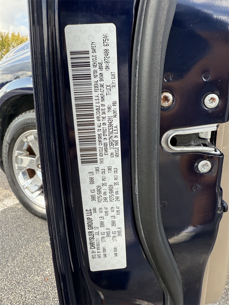 2012 Ram 1500 Laramie Blue at Martin Chrysler Dodge Jeep Ram