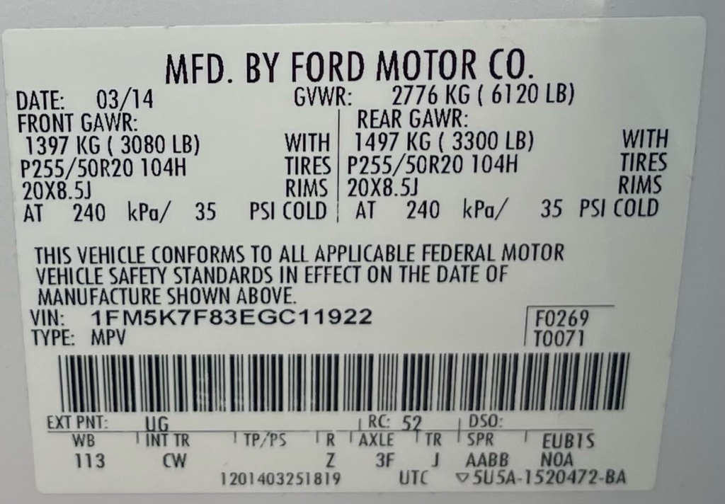 2014 Ford Explorer Limited White at Parkway Family Mazda