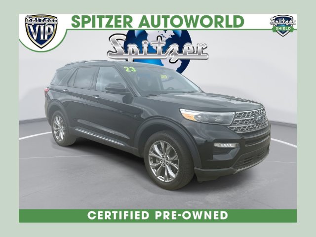 Black Metallic 2023 Ford Explorer SUV / Crossover All-Wheel Drive Automatic
