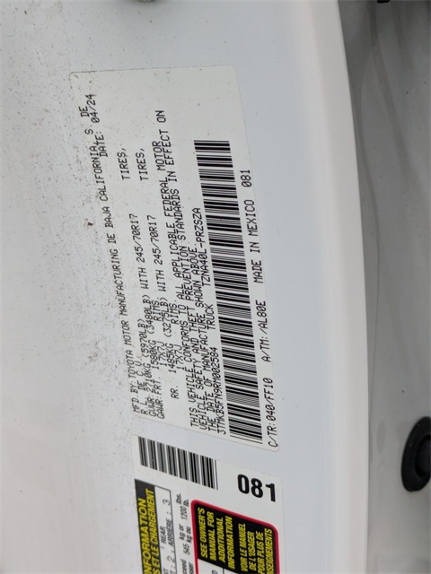 2024 Toyota Tacoma SR5 White at Walterboro Ford