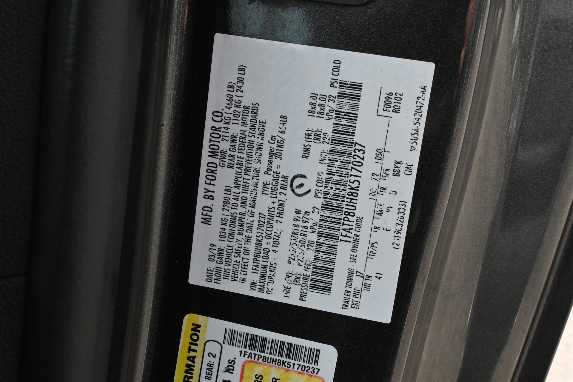 2019 Ford Mustang EcoBoost Premium Gray at DeMontrond Auto Country