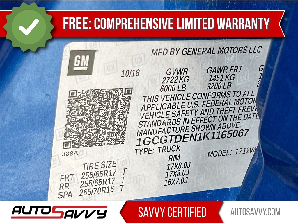 2019 Chevrolet Colorado Z71 Blue at Shottenkirk Kia Fort Bend