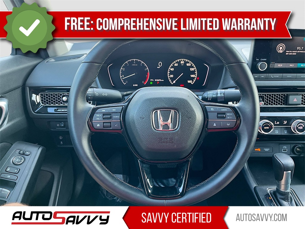 2024 Honda Civic EX White at South Houston Nissan