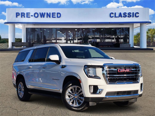 2024 GMC Yukon XL SLT White at Classic Chevrolet Galveston