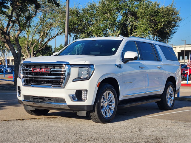 2024 GMC Yukon XL SLT White at Classic Chevrolet Galveston