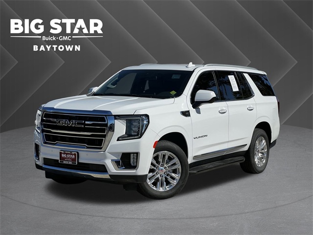 2023 GMC Yukon SLT White at Classic Chevrolet Galveston