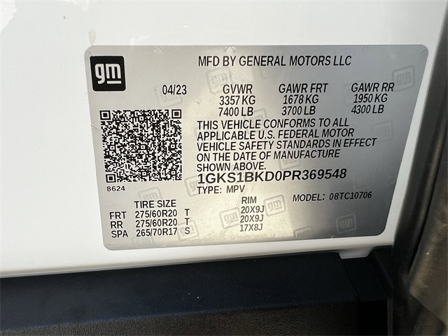 2023 GMC Yukon SLT White at Classic Chevrolet Galveston