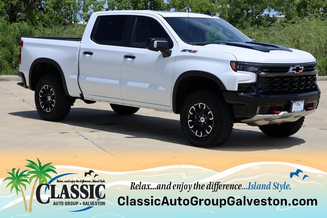 2025 Chevrolet Silverado 1500 ZR2 White at Classic Chevrolet Galveston