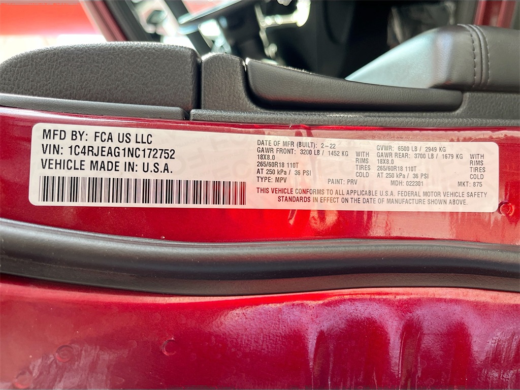 2022 Jeep Grand Cherokee WK Laredo X Red at Bayway Cadillac of The Woodlands