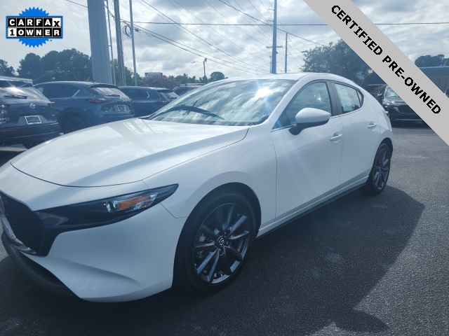 2025 Mazda Mazda3 2.5 S Preferred Package White at Stokes Mazda