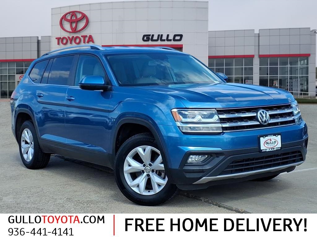 2019 Volkswagen Atlas 3.6L V6 SE Blue at Keating Nissan