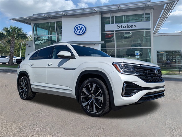 2026 Volkswagen Atlas Cross Sport 2.0T SEL Premium R-Line White/off-white at Stokes Volkswagen