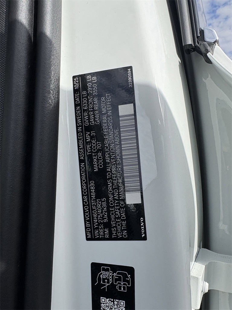 2026 Volvo XC90 Plug-In Hybrid T8 Ultra White at DeMontrond Automotive Group