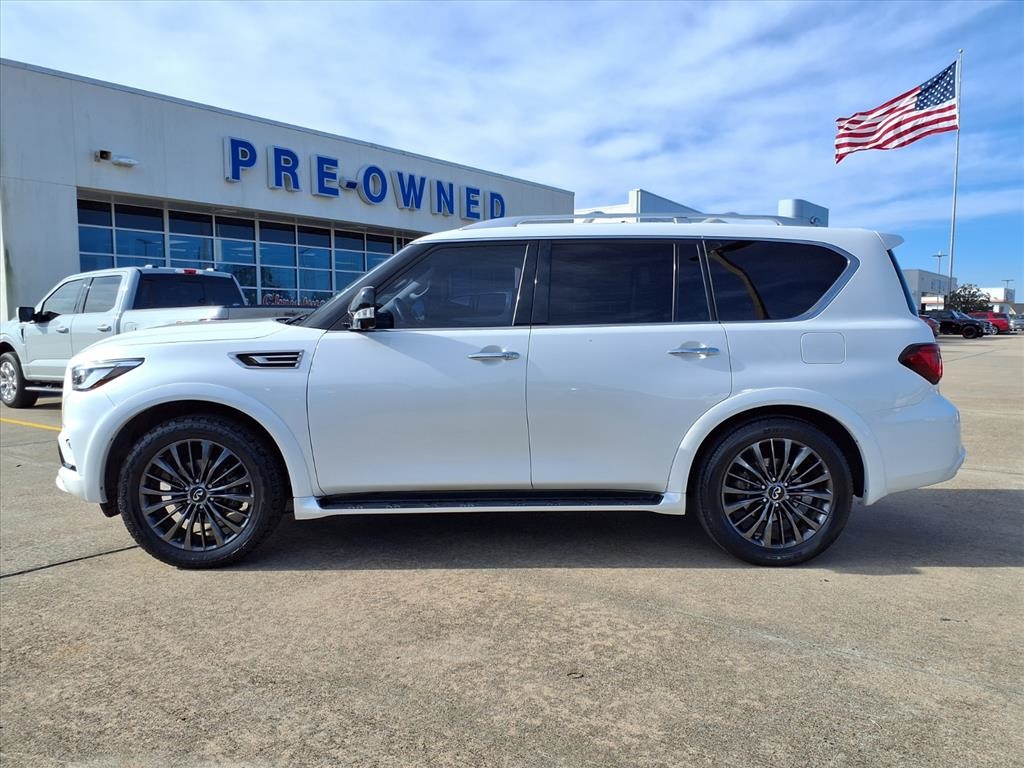 2021 INFINITI QX80 Premium Select White at Mac Haik CDJR North Houston
