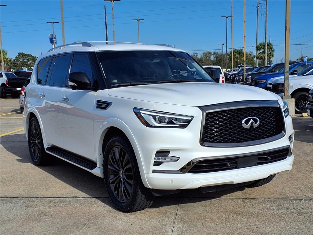 2021 INFINITI QX80 Premium Select White at Mac Haik CDJR North Houston
