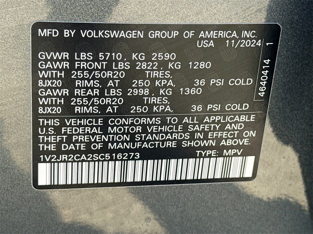 2025 Volkswagen Atlas 2.0T SE w/Technology Gray at DeMontrond Automotive Group