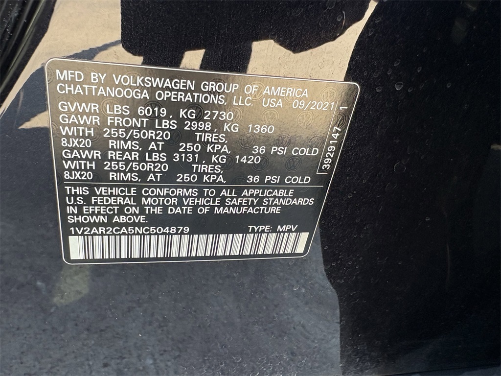 2022 Volkswagen Atlas 3.6L V6 SEL R-Line Black at Westside Lexus